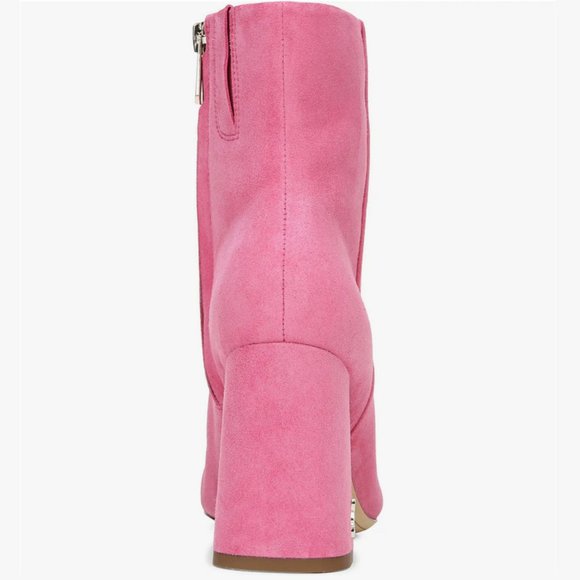 NEW Sam Edelman Size 9.5 Codie Square Toe Bootie - Pink Confetti Leather - Picture 8 of 9